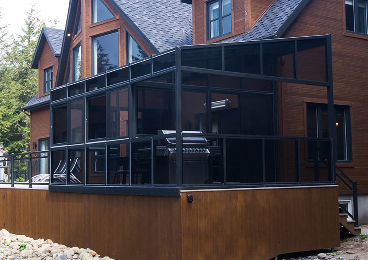 solarium 3 saisons avec toit en verre