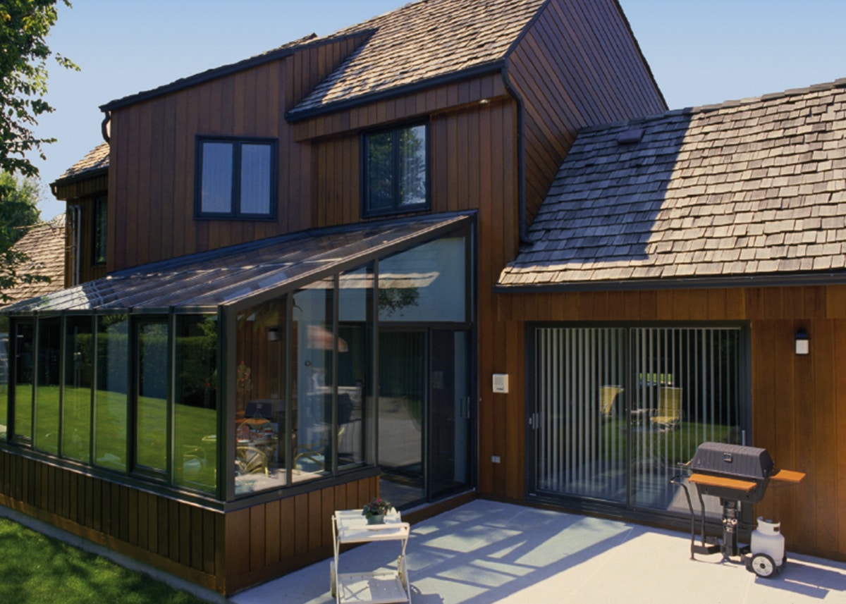 solarium sur mesure avec toit en verre