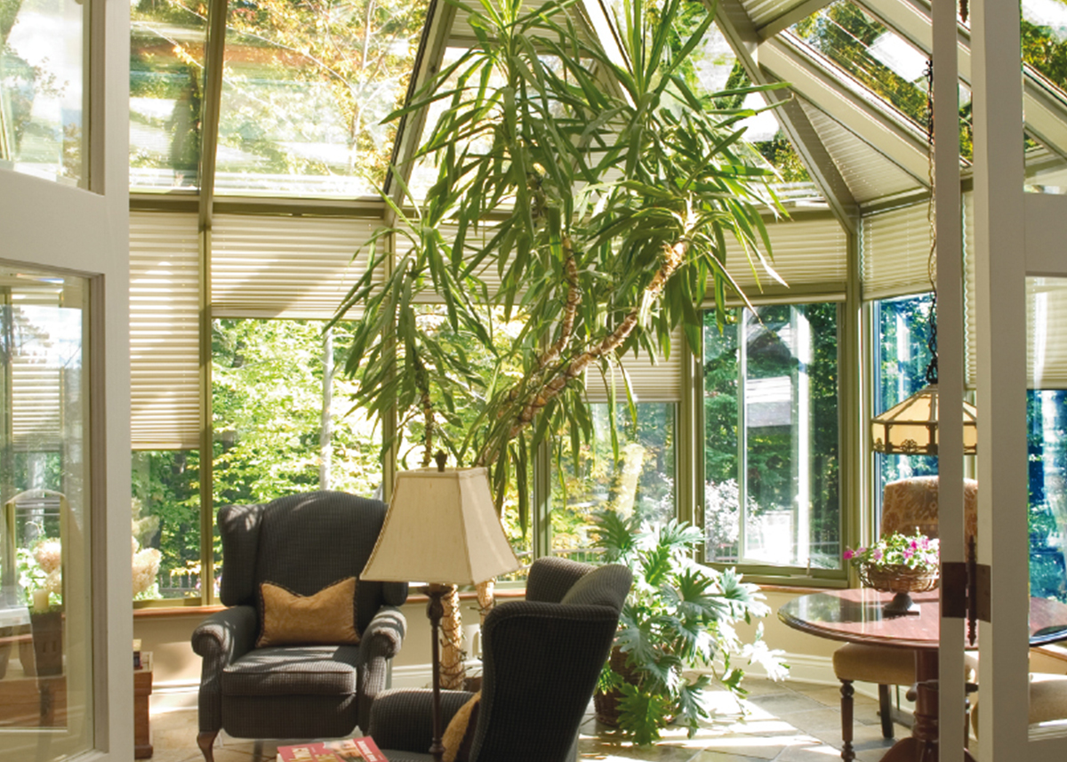 solarium sur mesure avec toit en verre